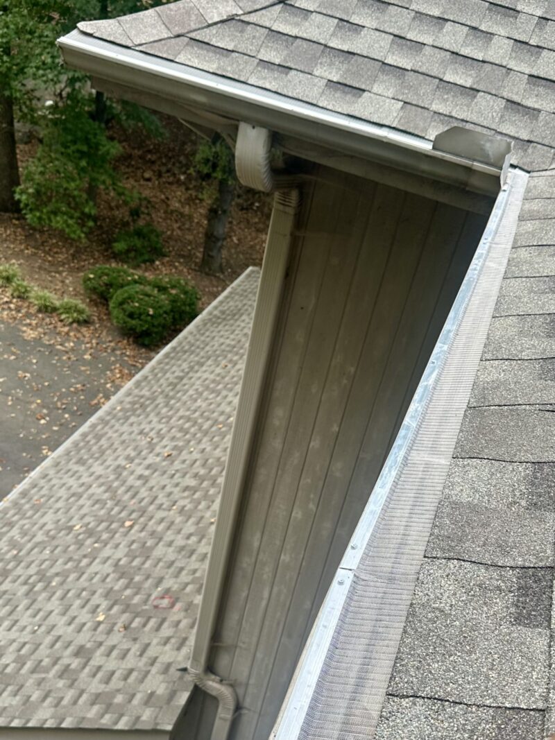 Gutter guard installation in Madison, AL with micro-screen leaf filter